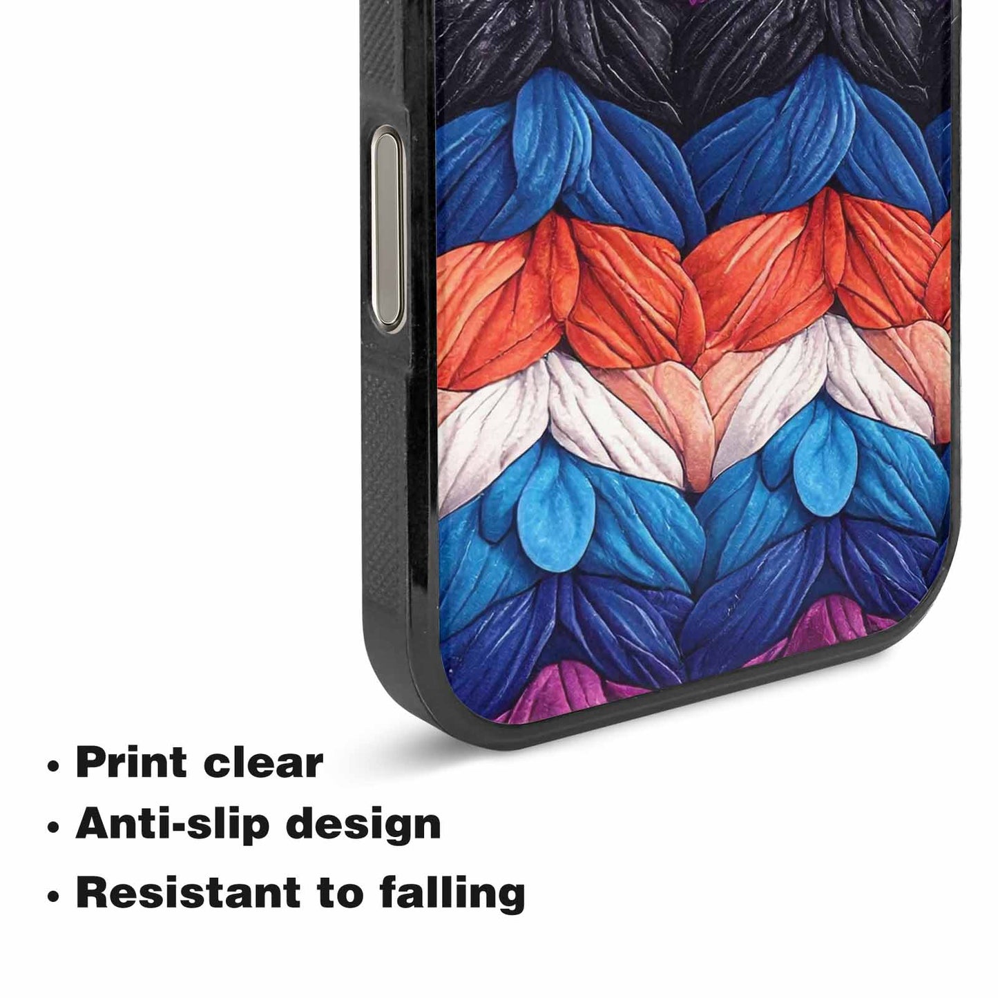 iPhone 16 Pro Case — Genderfluid Flag Color Theme Small Rainbow, Customized Protective Case