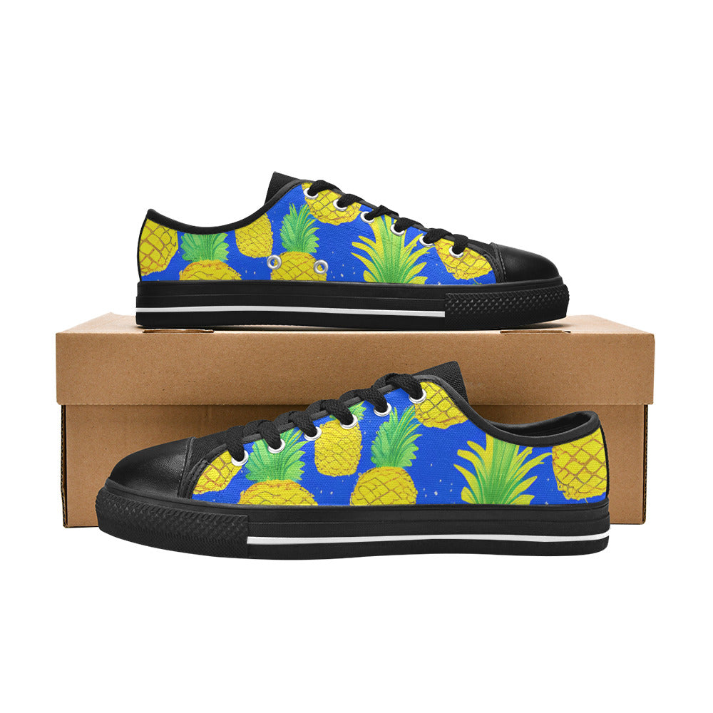 WOMEN'S More Pineapples 2 Canvas Neon Fantasy Shoes