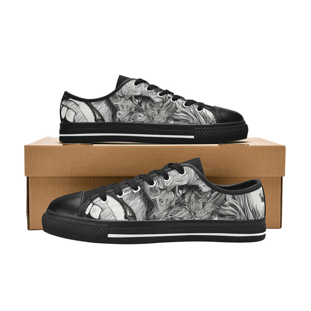 WOMEN'S Freestyle Horror 2 Canvas Vibrant Chaos Custom Shoes