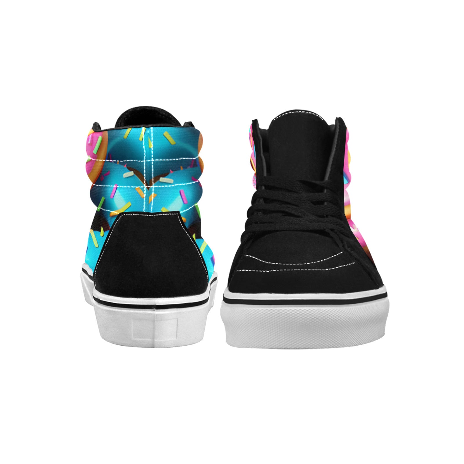 WOMEN'S Donuts High Top Skateboarding Y2K Custom Sneakers