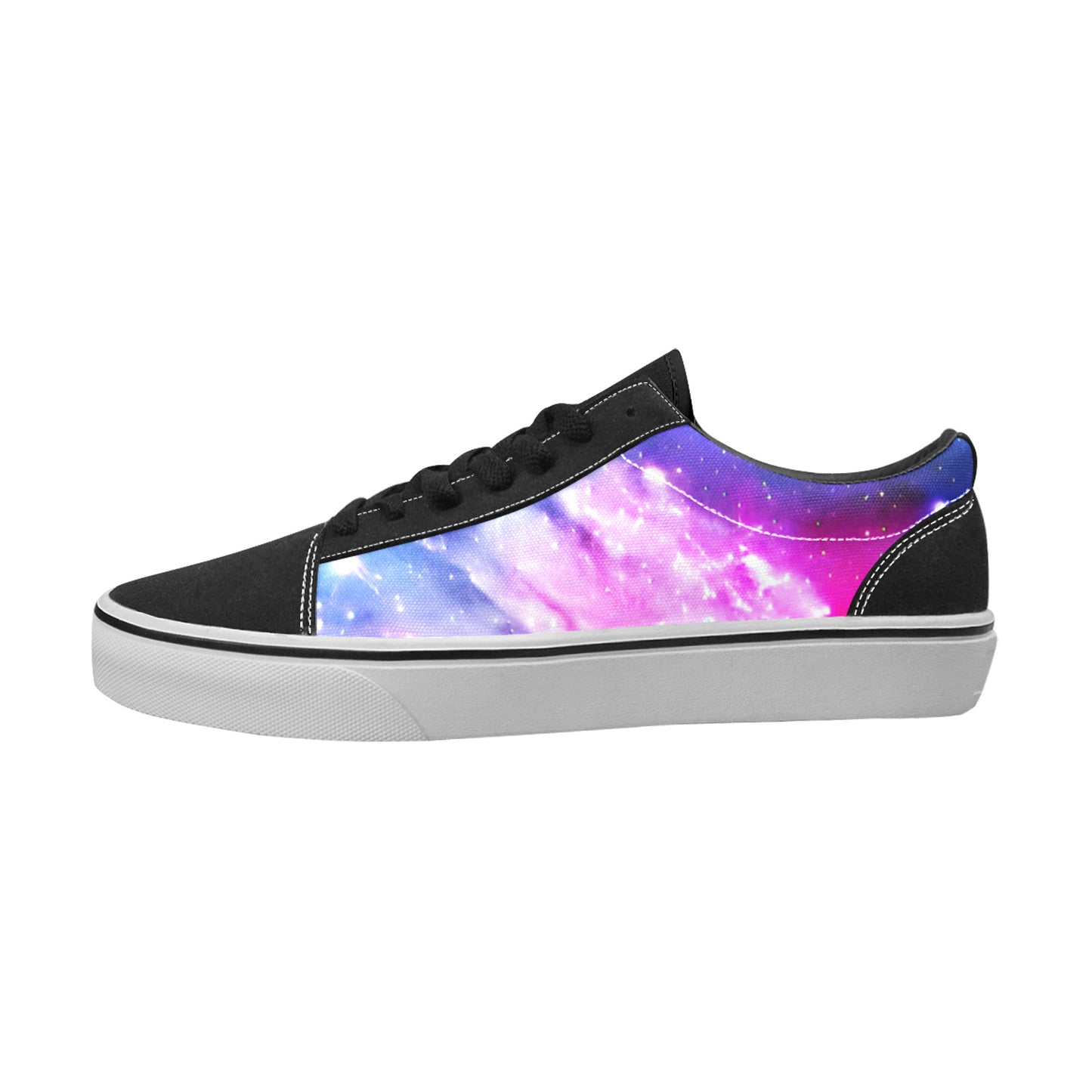 WOMEN'S Galaxy Art Out Space Low Top Skateboarding Dark Academia Custom Sneakers
