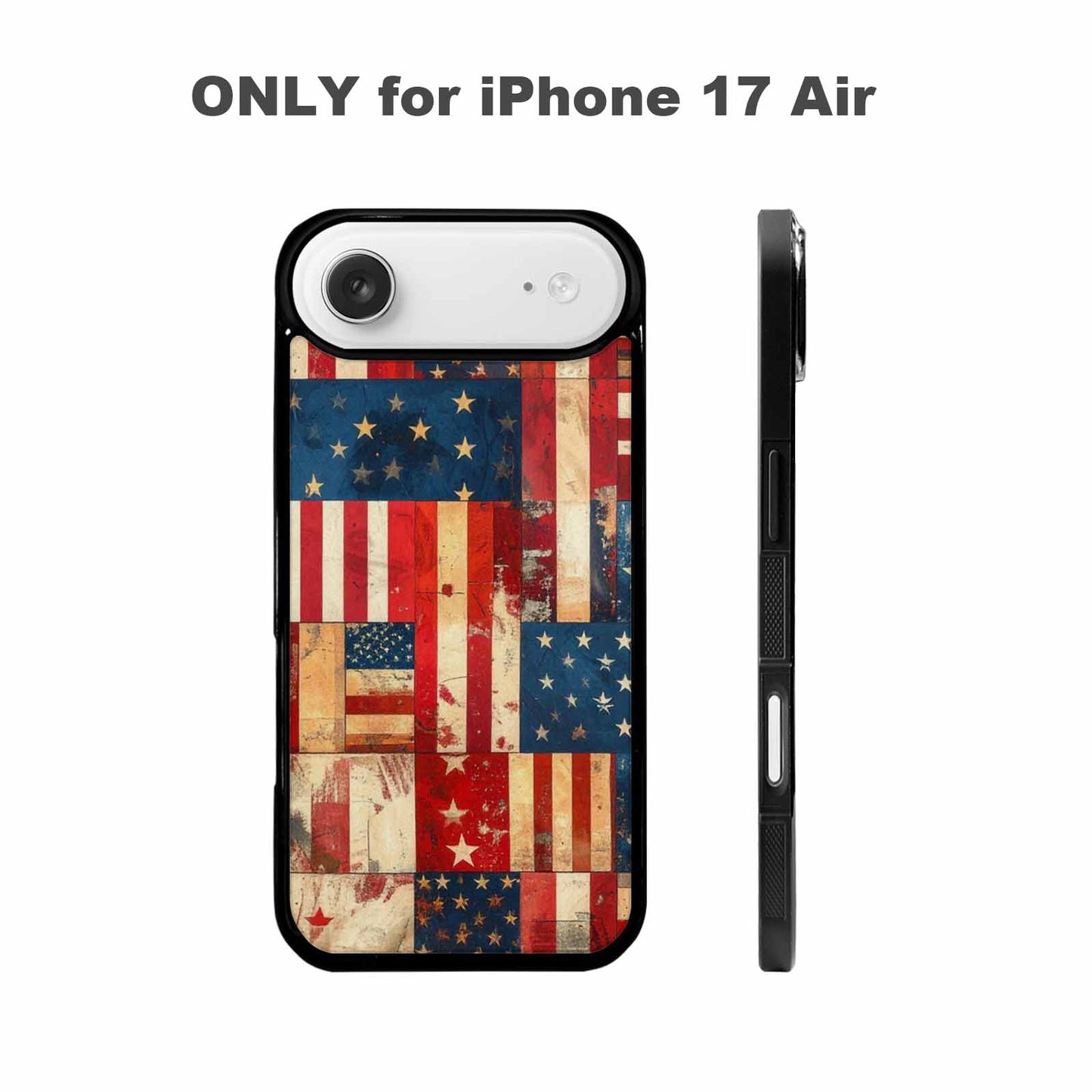 iPhone 17 Air Case — Small American Flag Stars And Galaxy, Customized Protective Case