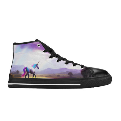 MEN'S Unicorn Beauty Art Men’S High Top Canvas Dark Academia Shoes