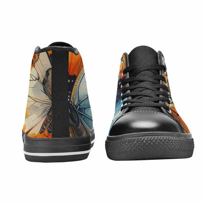 MEN'S Butterfly Wing High Top Canvas Dreamcore Custom Shoes