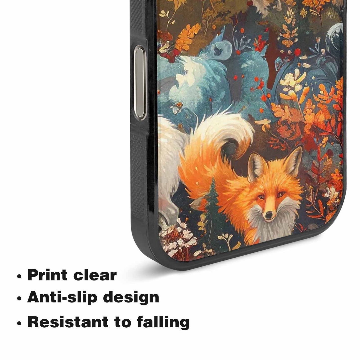 iPhone 16 Pro Max Case — Fox Forest Fox Forest Pattern Hundreds, Custom Printed Phone Case