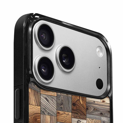 iPhone 17 Pro Max Case — Small Wood Grain Texture Original Art, Custom Phone Case