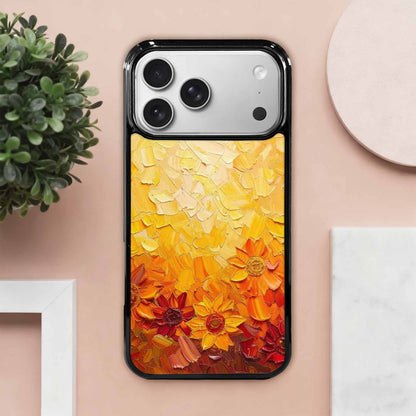 iPhone 17 Pro Max Case — Impressionist Sunflower Brushstroke Pattern Floral, Custom Designed Case Cover
