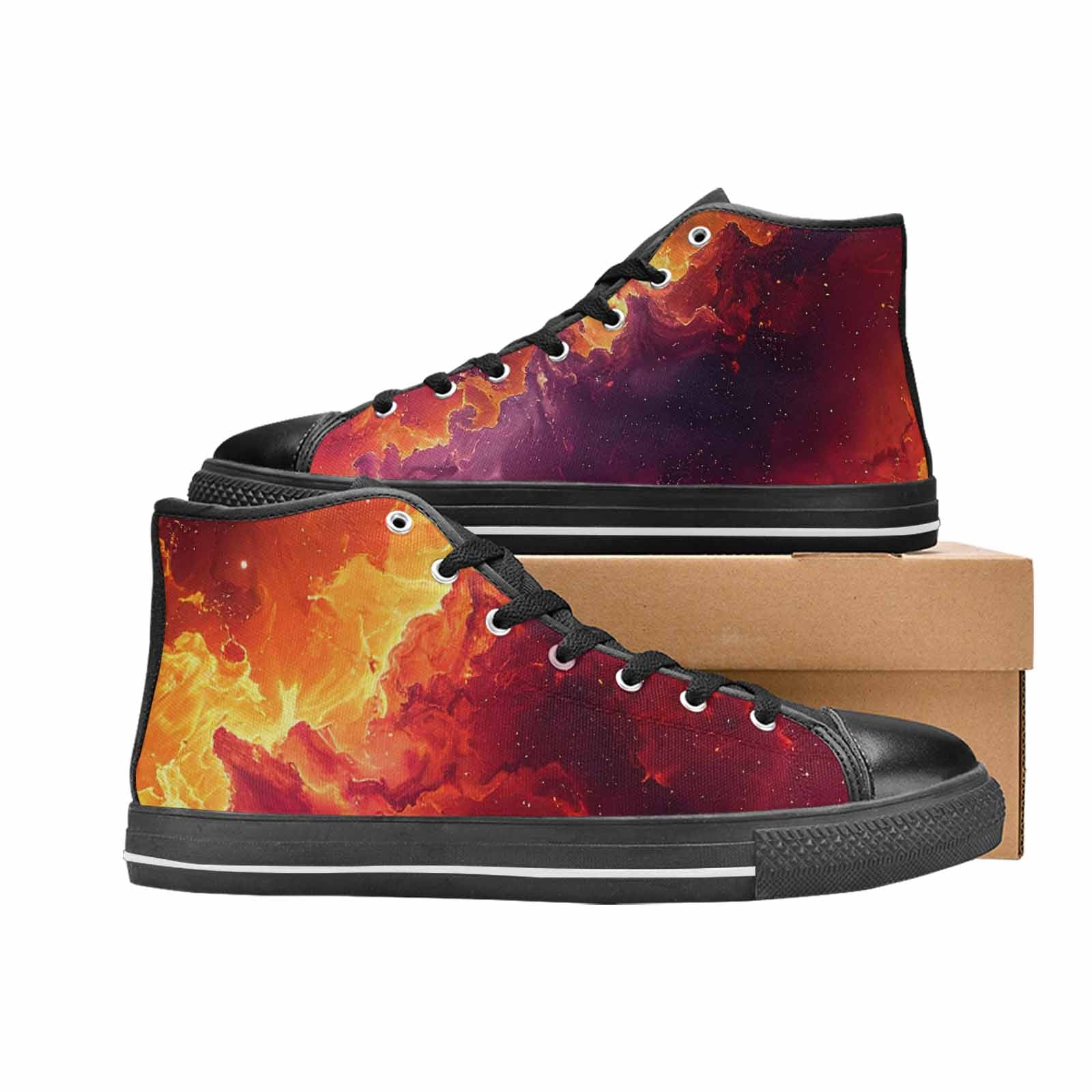 MEN'S Galaxy Art - High Top Canvas Dreamcore Sneakers
