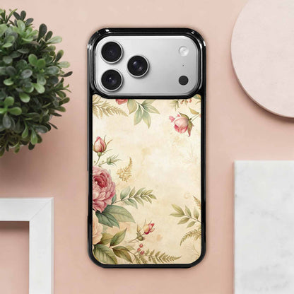 iPhone 17 Pro Max Case — Vintage Botanical Art Pattern Floral, Unique Phone Case Design