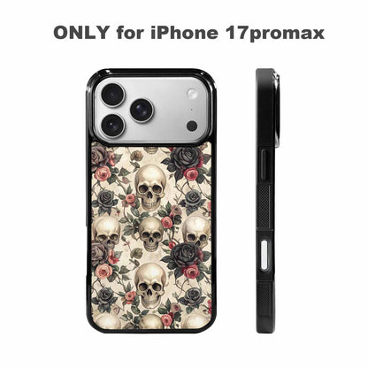 iPhone 17 Pro Max Case — Skulls Roses And Skulls Gothic Skulls, Personalized Phone Case