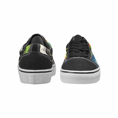 WOMEN'S Rainbow From Skull S Lace-Up Canvas Dreamcore Custom Shoes
