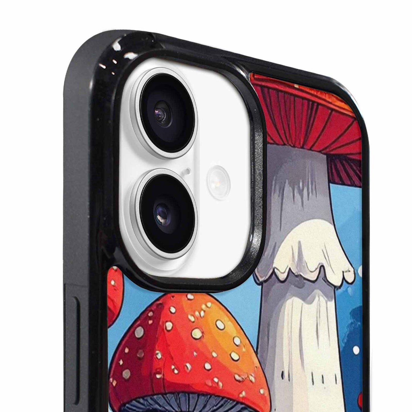 iPhone 17 Case — Vivid Winter Mushroom Cartoon Cute, Custom Printed Phone Case