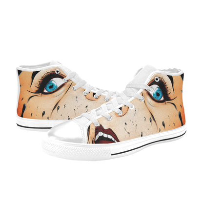 MEN'S Cc Pop Art 3 High Top Canvas Aesthetic Sneakers