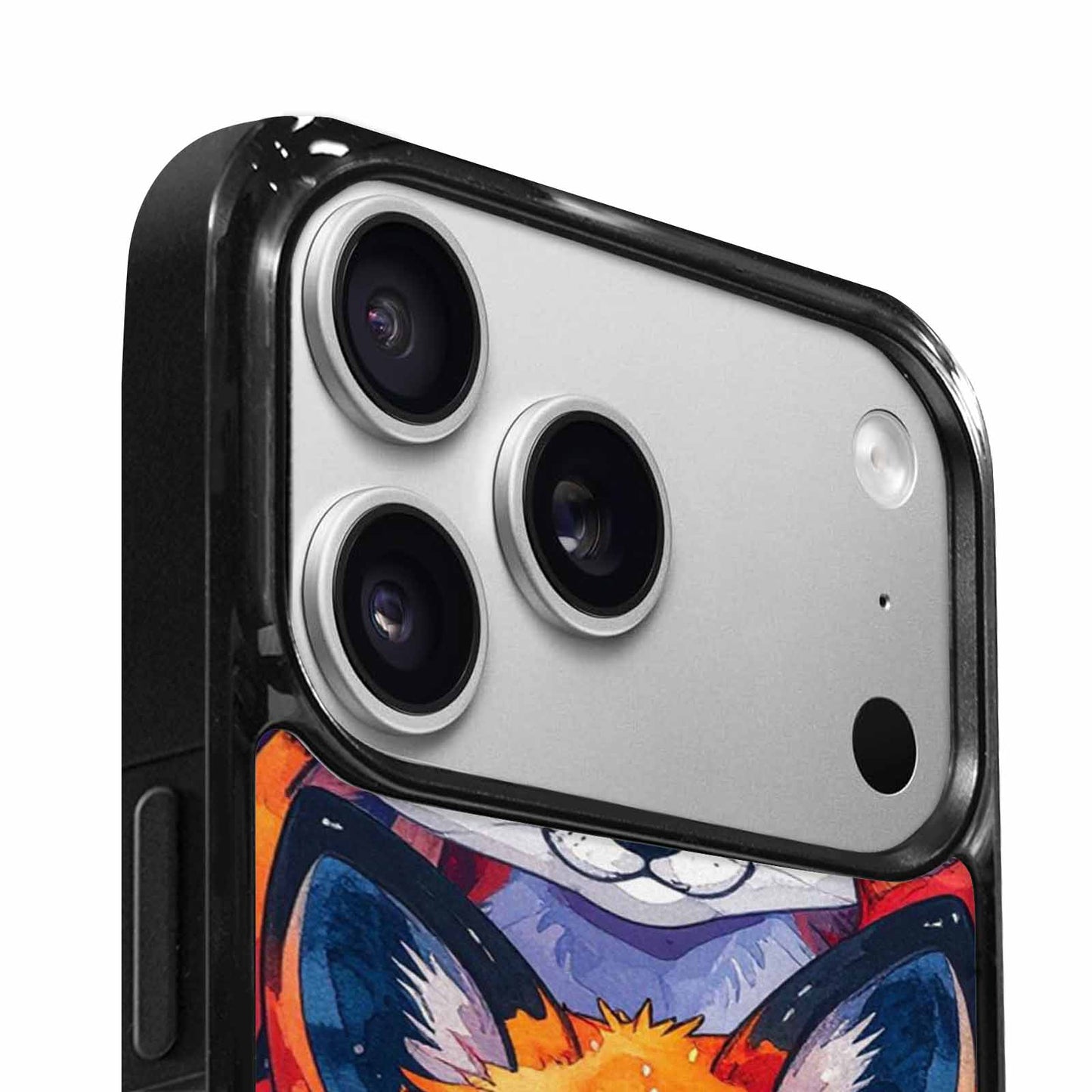 iPhone 17 Pro Case — Watercolor Kawaii Fox Faces Watercolor Abstract, Personalized Phone Case
