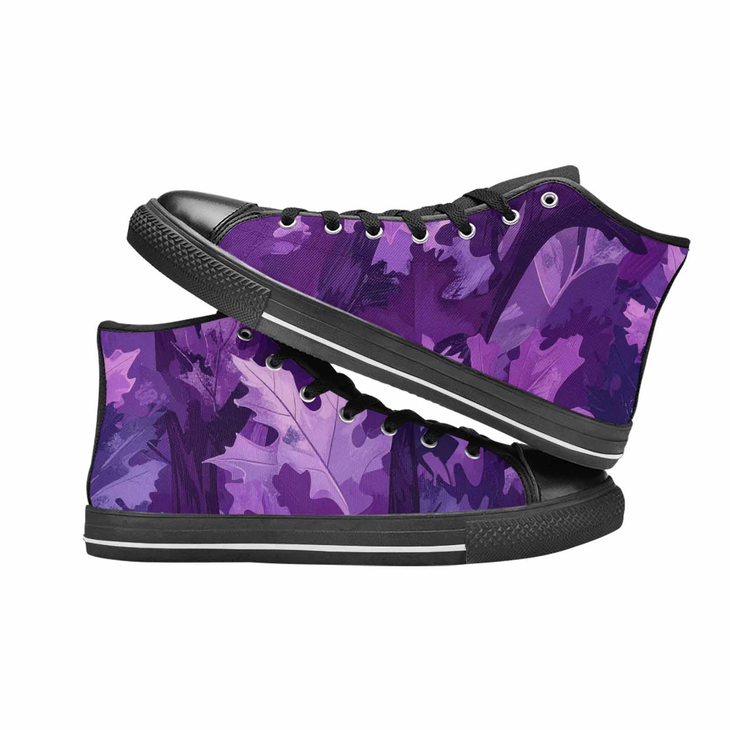 MEN'S Military Camouflage Blotch High Top Canvas Surreal Custom Shoes