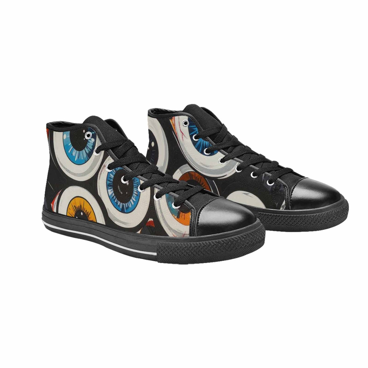 WOMEN'S Googly Cartoon Eyeballs High Top Canvas Y2K Sneakers