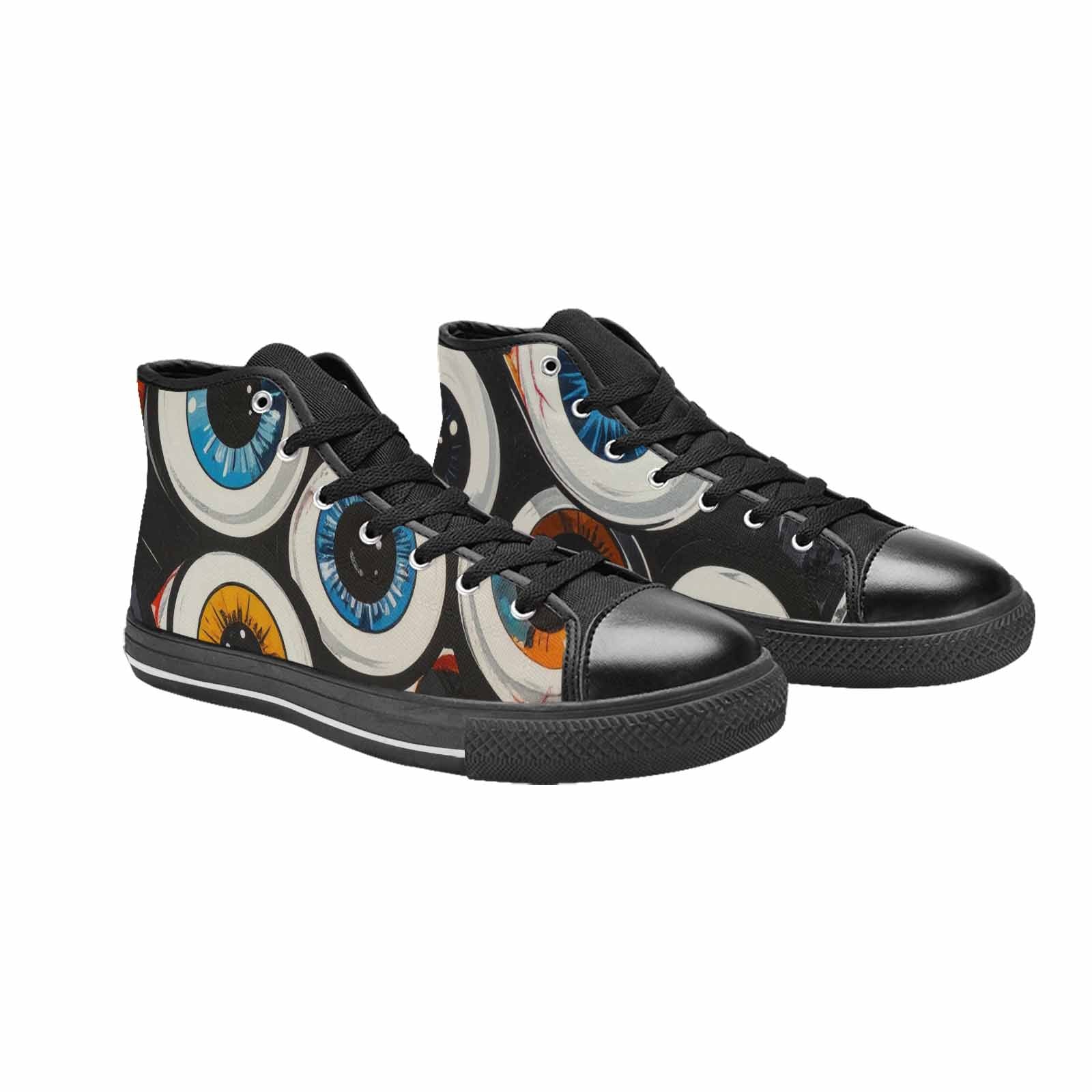 WOMEN'S Googly Cartoon Eyeballs High Top Canvas Y2K Sneakers