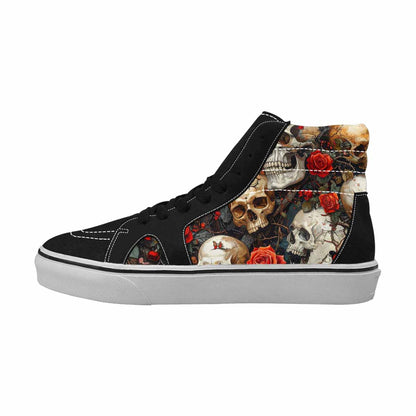 MEN'S More Overlapping Ontop Each High Top Canvas Wallpaper Art Custom Sneakers