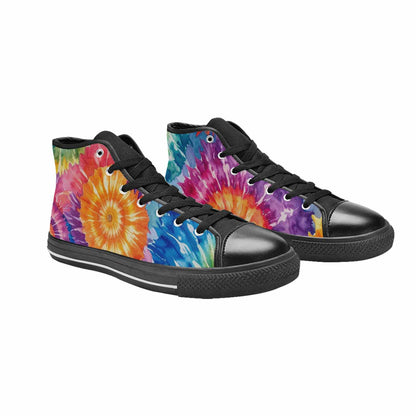 MEN'S Tie Dye Swirl High Top Canvas Dreamcore Shoes