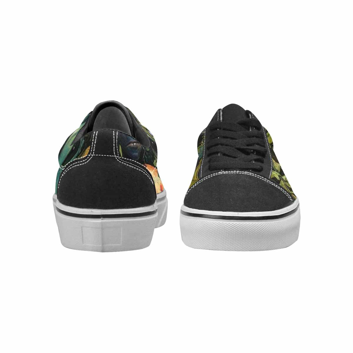 WOMEN'S Aliens Lace-Up Canvas Wallpaper Art Custom Sneakers