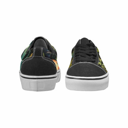 WOMEN'S Aliens Lace-Up Canvas Wallpaper Art Custom Sneakers