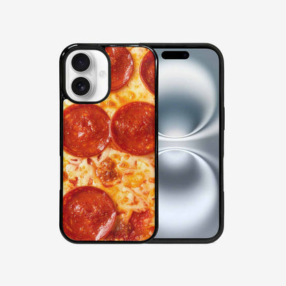 iPhone 16 Case — Pepperoni Pizza Print Custom, Unique Phone Case Design