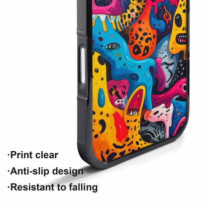 iPhone 17 Pro Case — Melting Aliens Pattern Hundreds Of Alien, Custom Print Case Cover