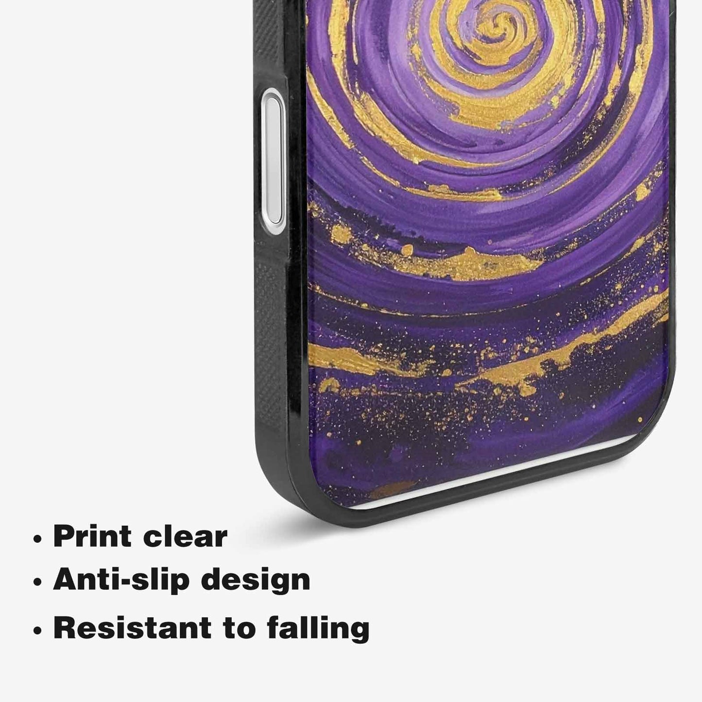 iPhone 16 Case — Swirling Brushstroke Starry Night Texture Blended, Custom Phone Case