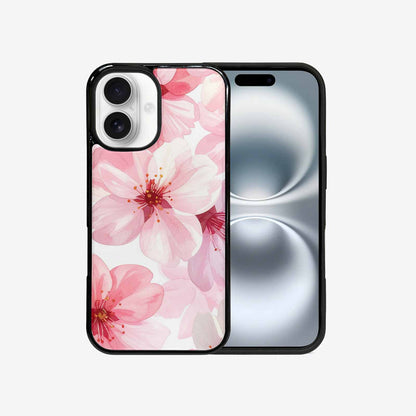 iPhone 16 Case — Japanese Cherry Blossom Pattern Sakura Flowers, Custom Printed Phone Case