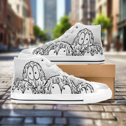 Dripping Monsters Grey Women - Freaky Shoes®