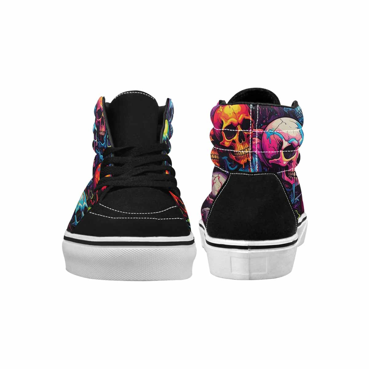 MEN'S 1000s Skulls Digital Camo High Top Canvas Aesthetic Shoes