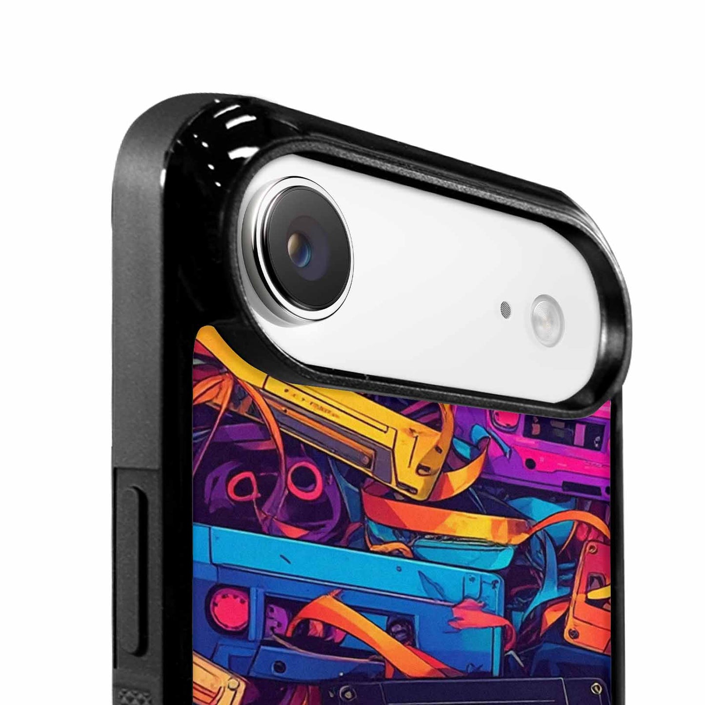 iPhone 17 Air Case — Retro Cassette Tape Pattern Hundreds Retro, Unique Phone Case Design