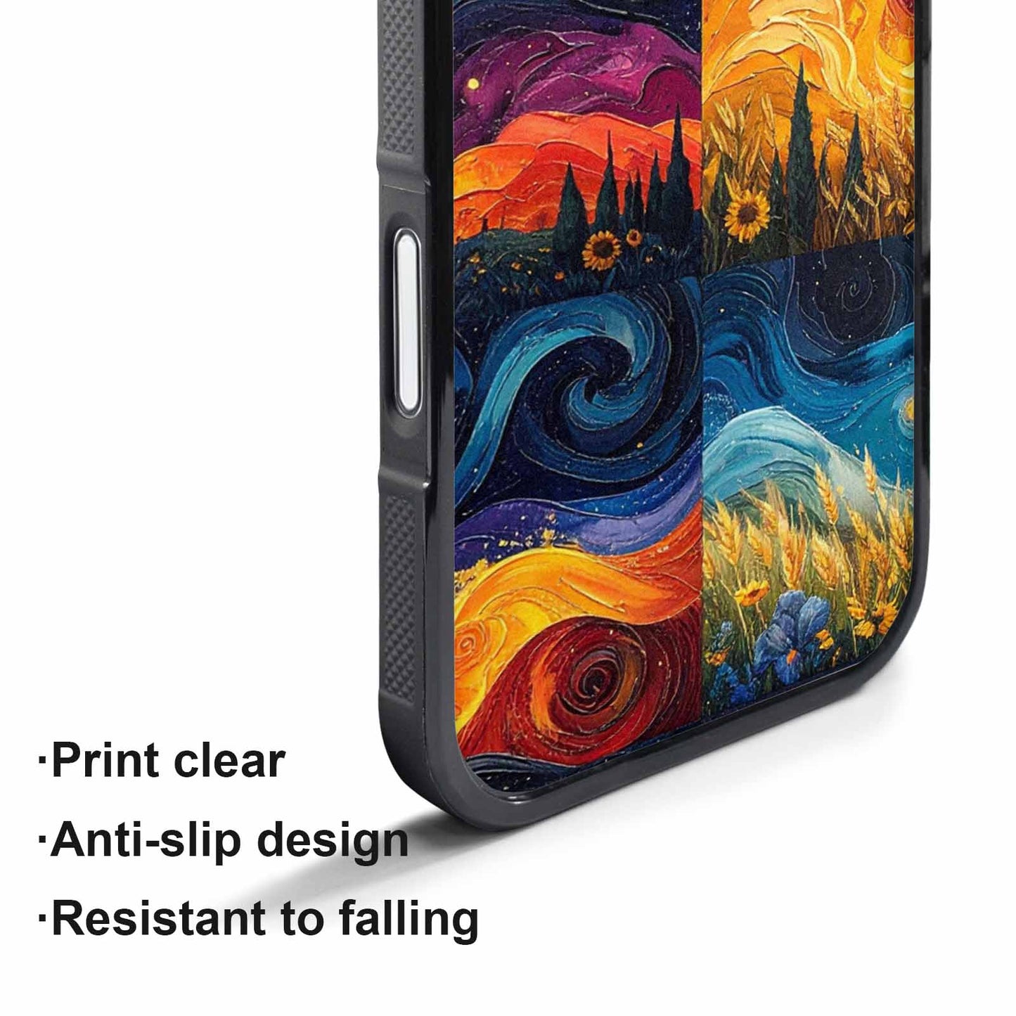 iPhone 17 Air Case — Small Van Gogh Style Swirl Galaxy, Original Design Phone Case