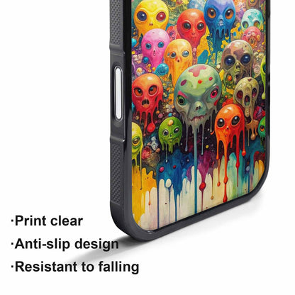 iPhone 17 Pro Case — Aliens Camomelting Aliens Patt E6l Alien, Custom Print Case Cover