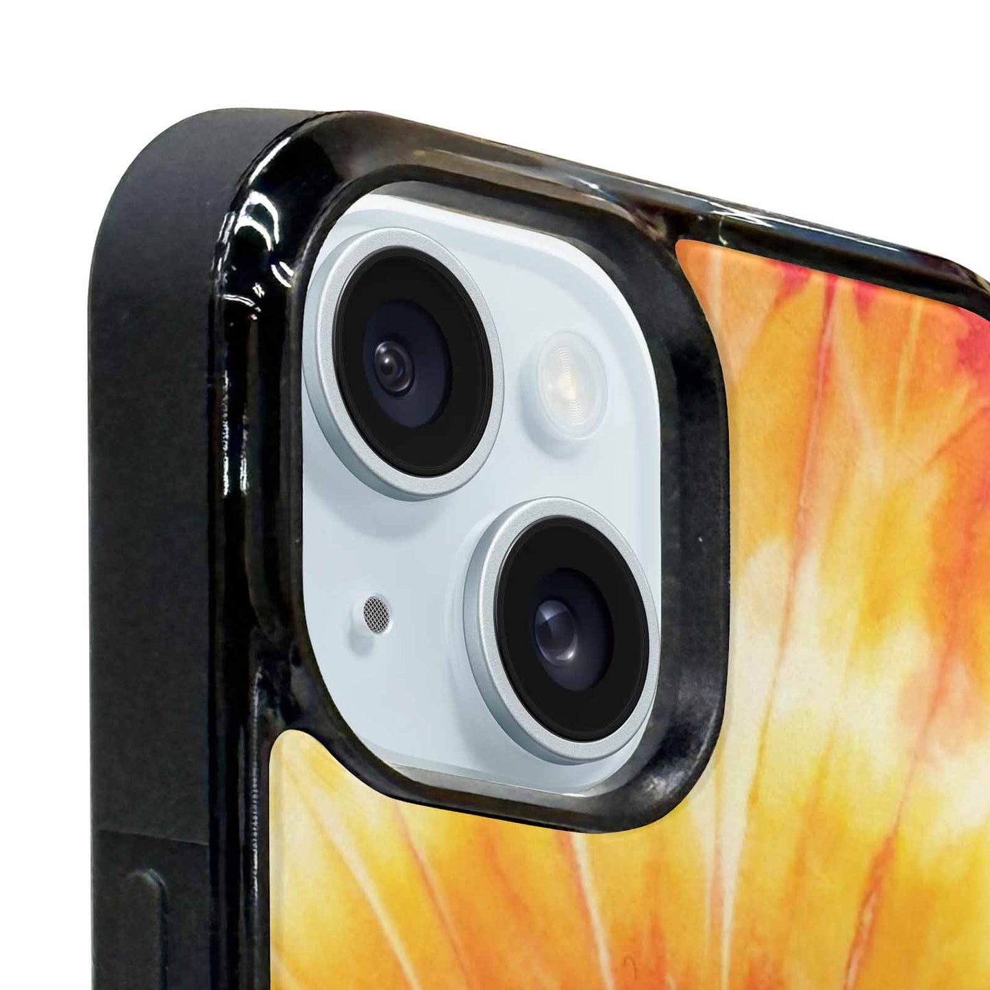 iPhone 15 Plus Case — Ombre Tie Dye Warm, Customized Protective Case