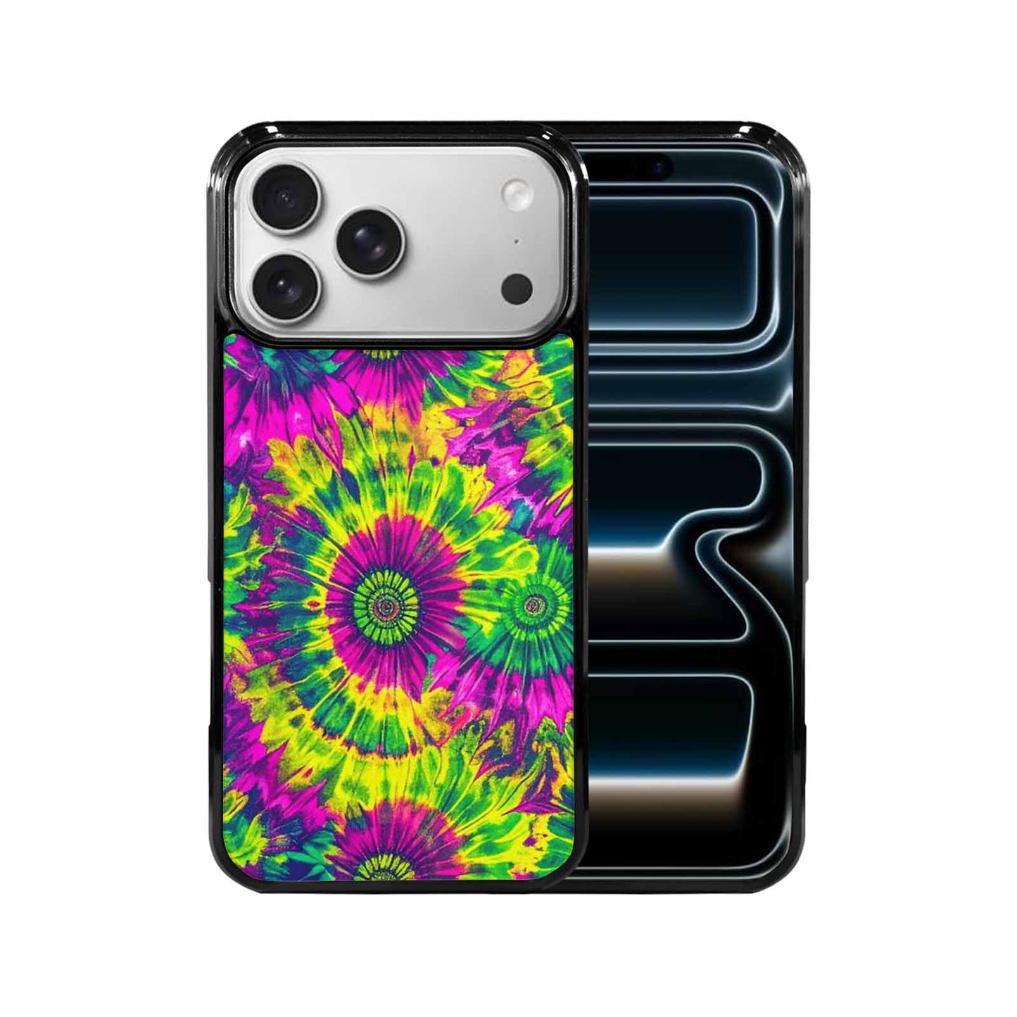 iPhone 17 Pro Max Case — Tie Dye Neon Acid Tie Dye, Unique Phone Case Design