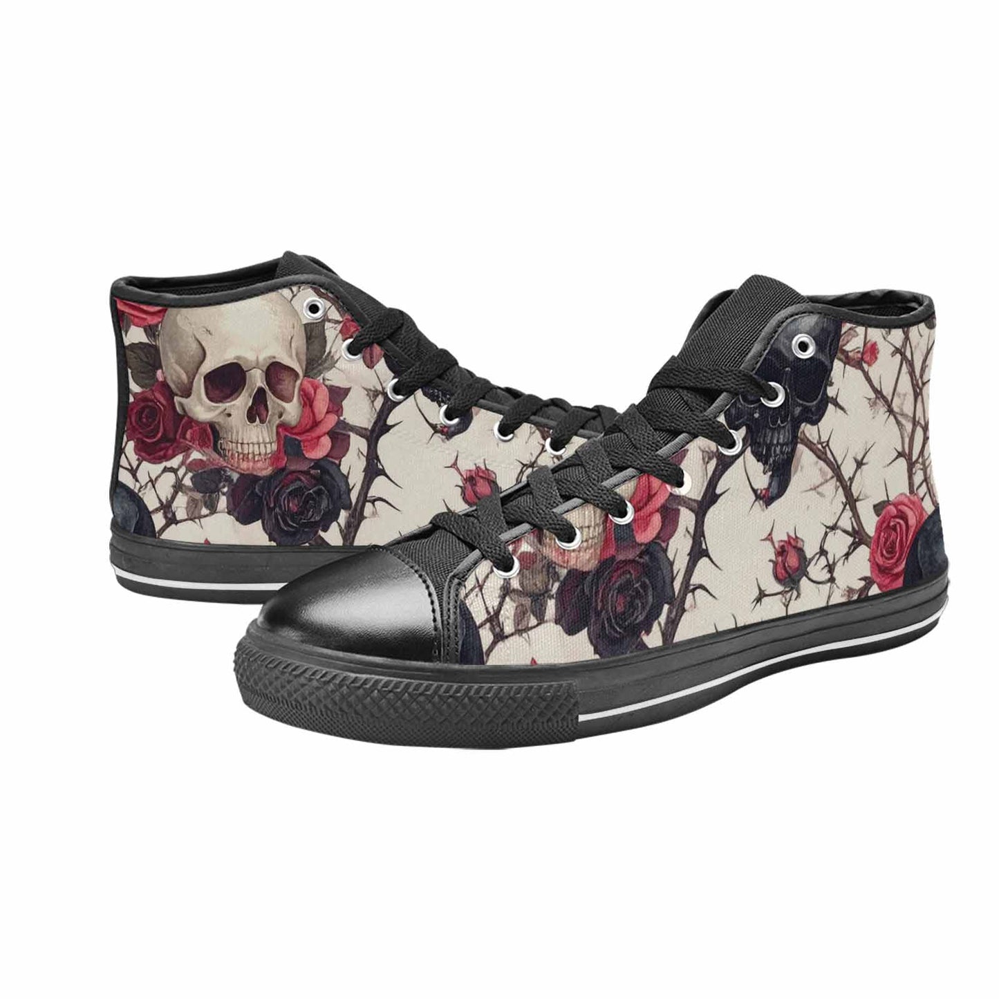 MEN'S Skulls - Roses High Top Canvas Y2K Shoes