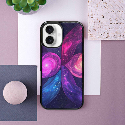 iPhone 16 Case — Rose Galaxy Art Seamless Pattern Vibrant, Custom Designed Case Cover