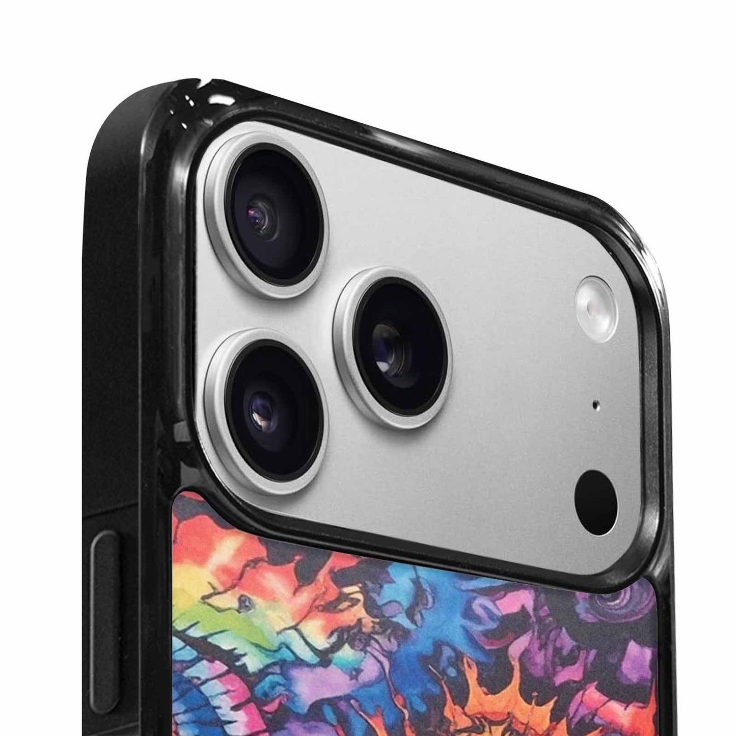 iPhone 17 Pro Max Case — Black &amp; Blue Ink Tie Dye, Custom Print Case Cover