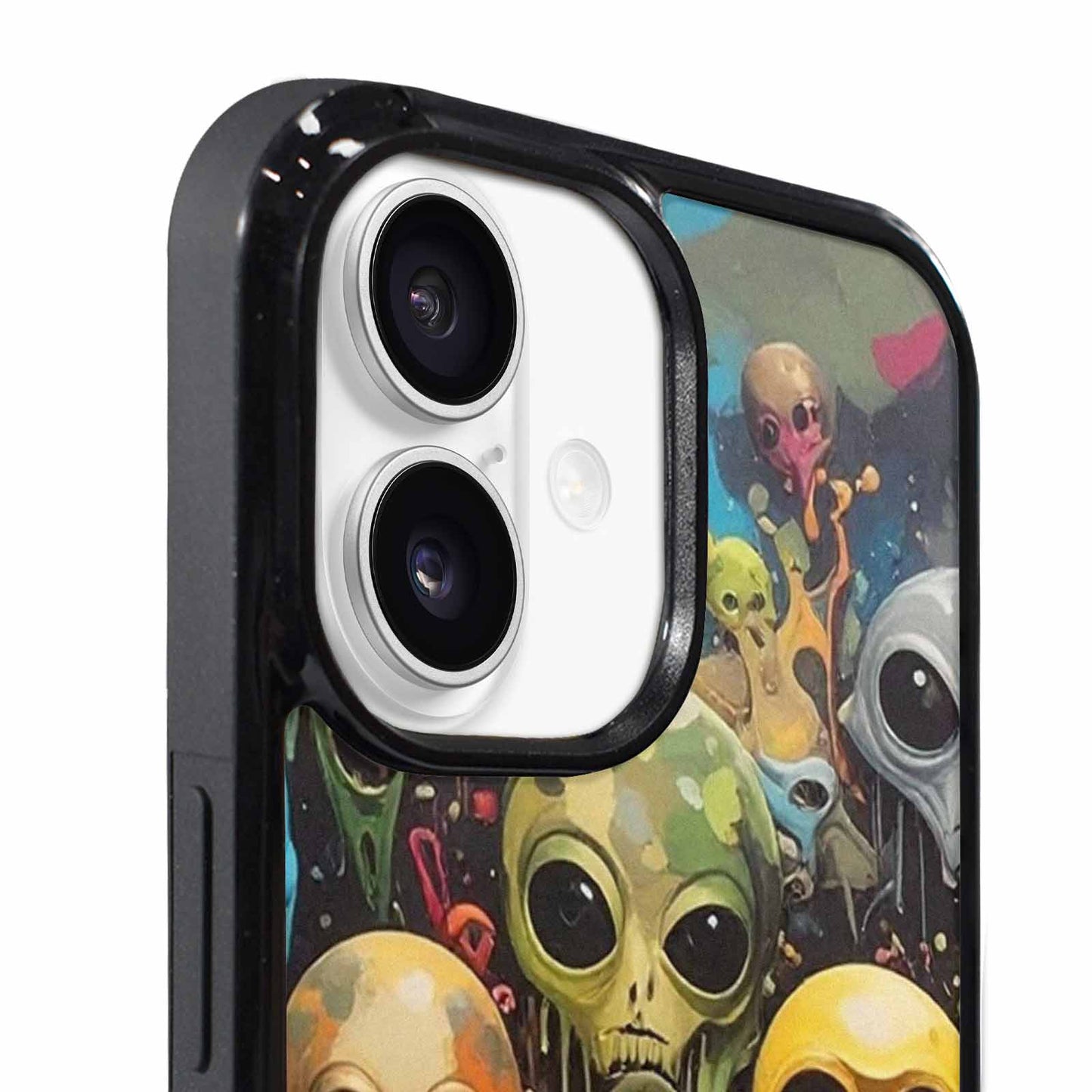 iPhone 17 Case — Aliens Camomelting Aliens Patt Alien Scifi, Custom Phone Case