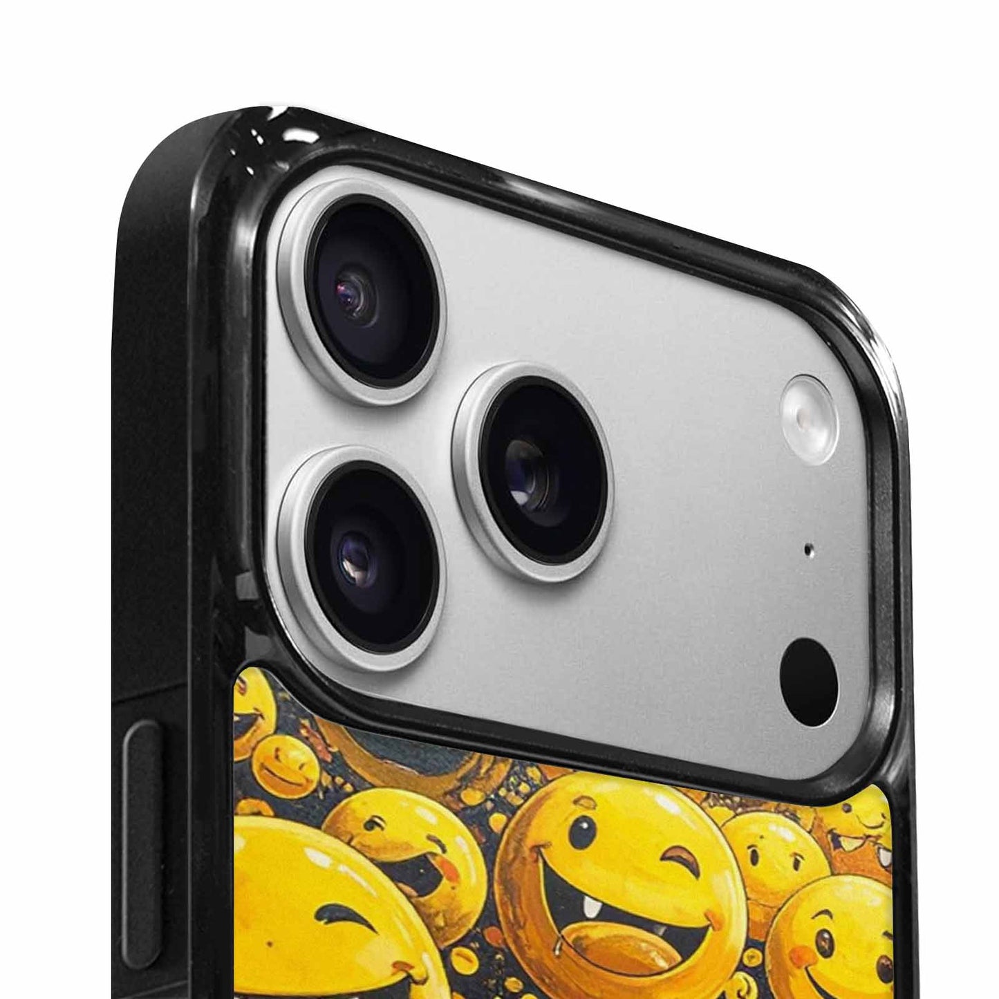 iPhone 17 Pro Case — Melting Moon Smiley Yellow Version Original, Custom Made Phone Cover