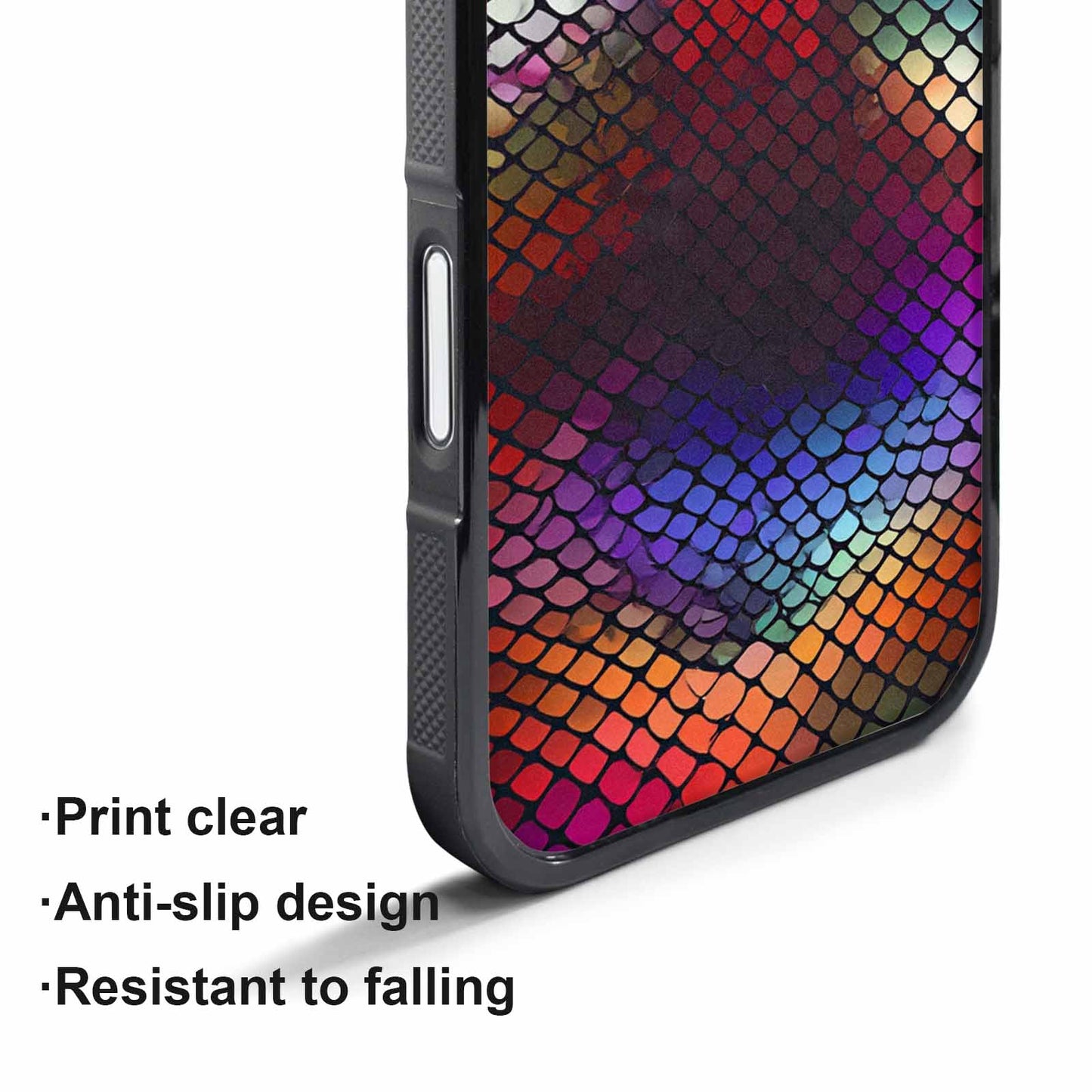 iPhone 17 Air Case — Snake Print Dark Seamless Pattern Animal, Custom Printed Phone Case
