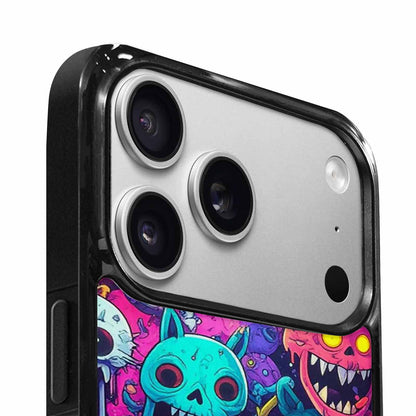iPhone 17 Pro Case — Mixed Toxic Glow Creature Pattern Cartoon, Original Design Phone Case