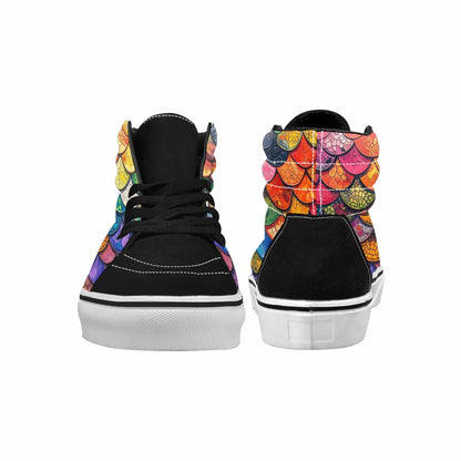 MEN'S Reptile Scale High Top Canvas Dreamcore Custom Shoes