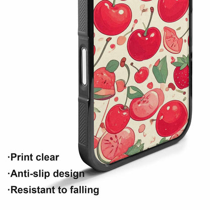iPhone 17 Case — Small Cherry And Fruit Original Art, Custom Designed Case Cover