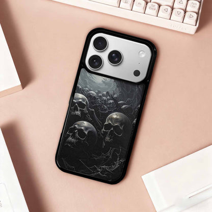 iPhone 17 Pro Case — Skull Dark Art Gothic Print Gothic, Custom Phone Case
