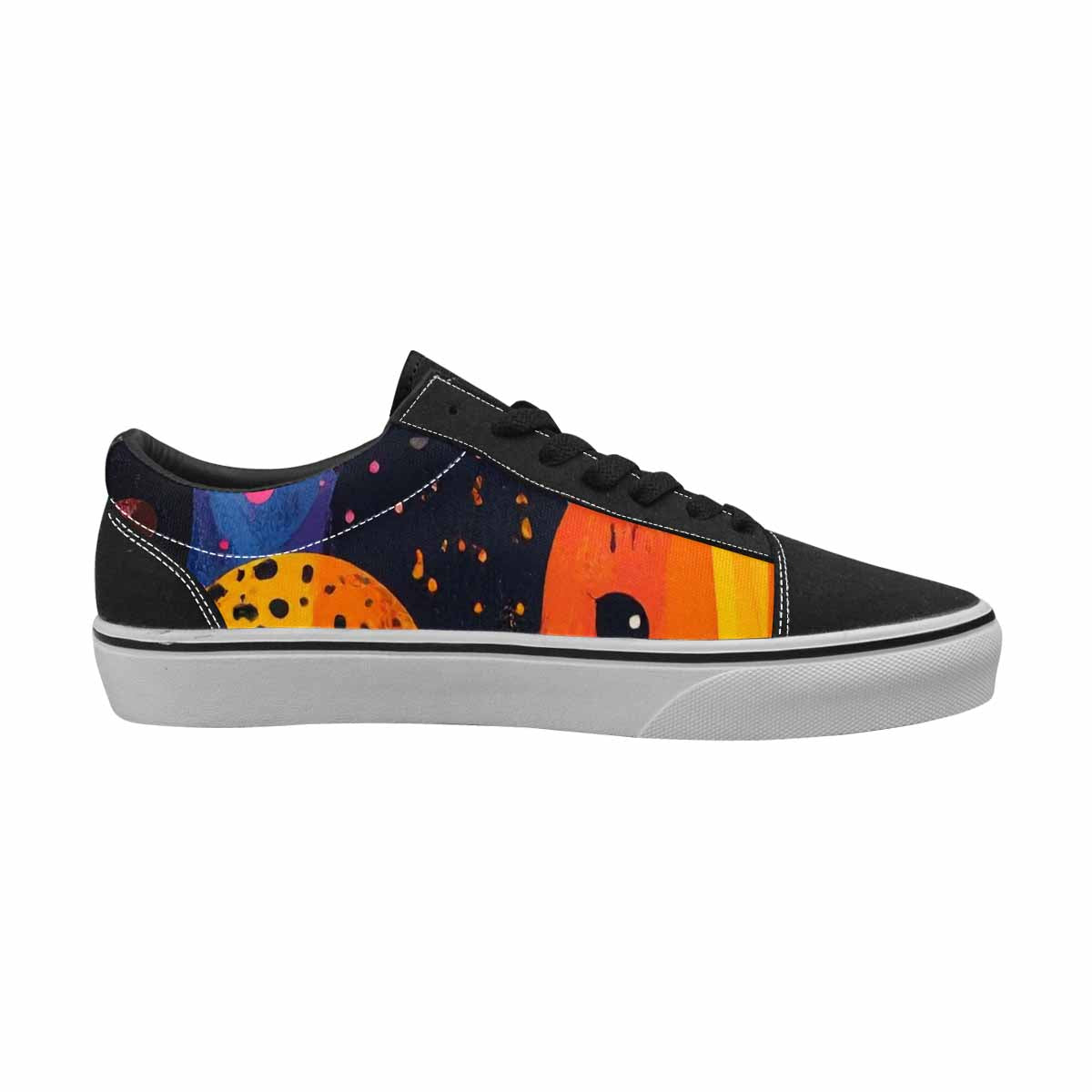 WOMEN'S Melting Aliens Lace-Up Canvas Cottagecore Custom Sneakers