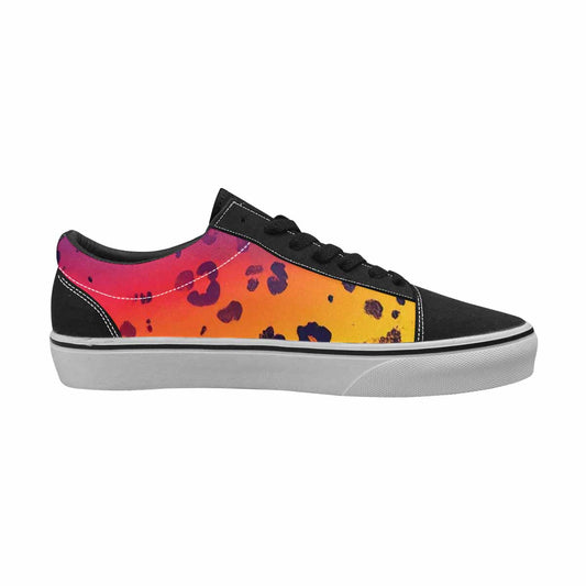 MEN'S Leopard Print Gradient Canvas Lace-Up Y2K Custom Sneakers