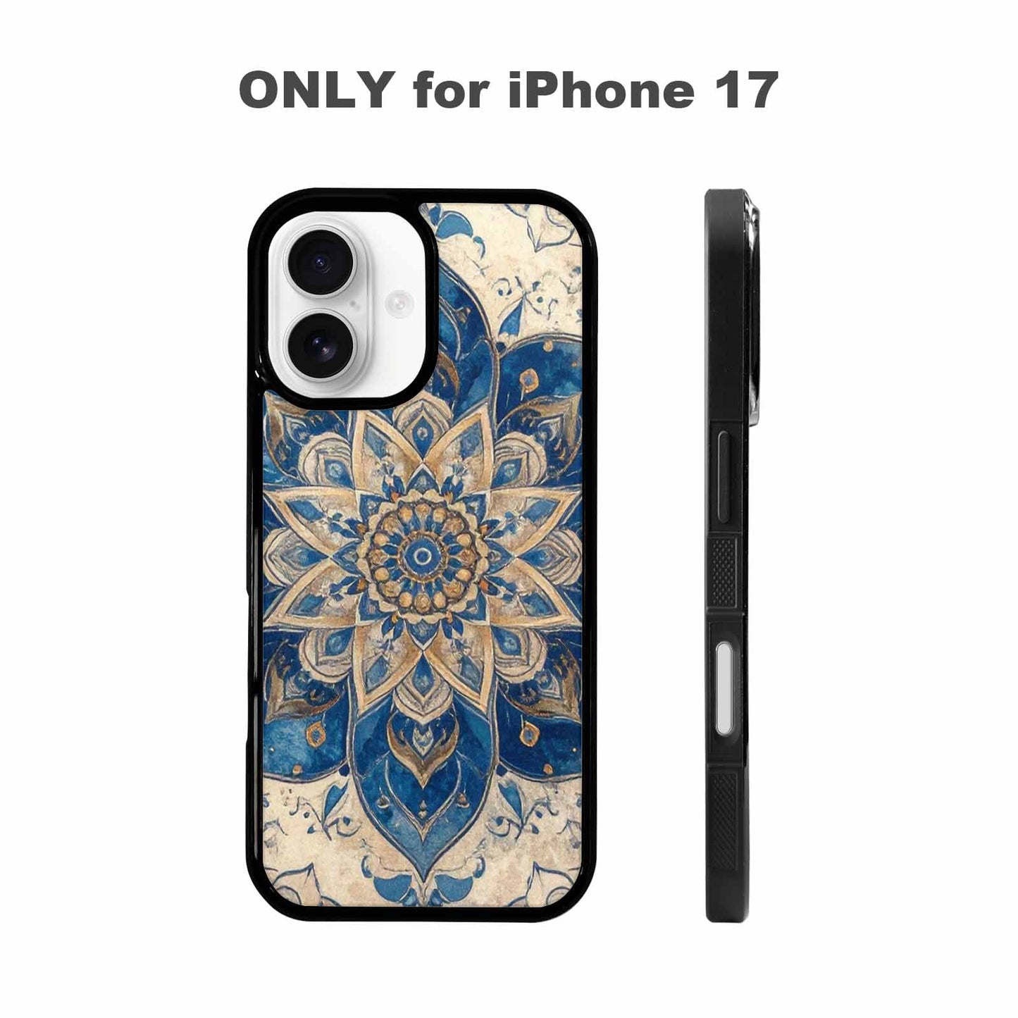 iPhone 17 Case — Small Mandala Pattern, Randomly Floral, Custom Printed Phone Case
