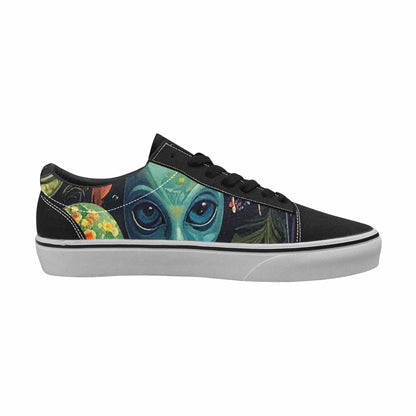 WOMEN'S Aliens Lace-Up Canvas Neon Fantasy Shoes
